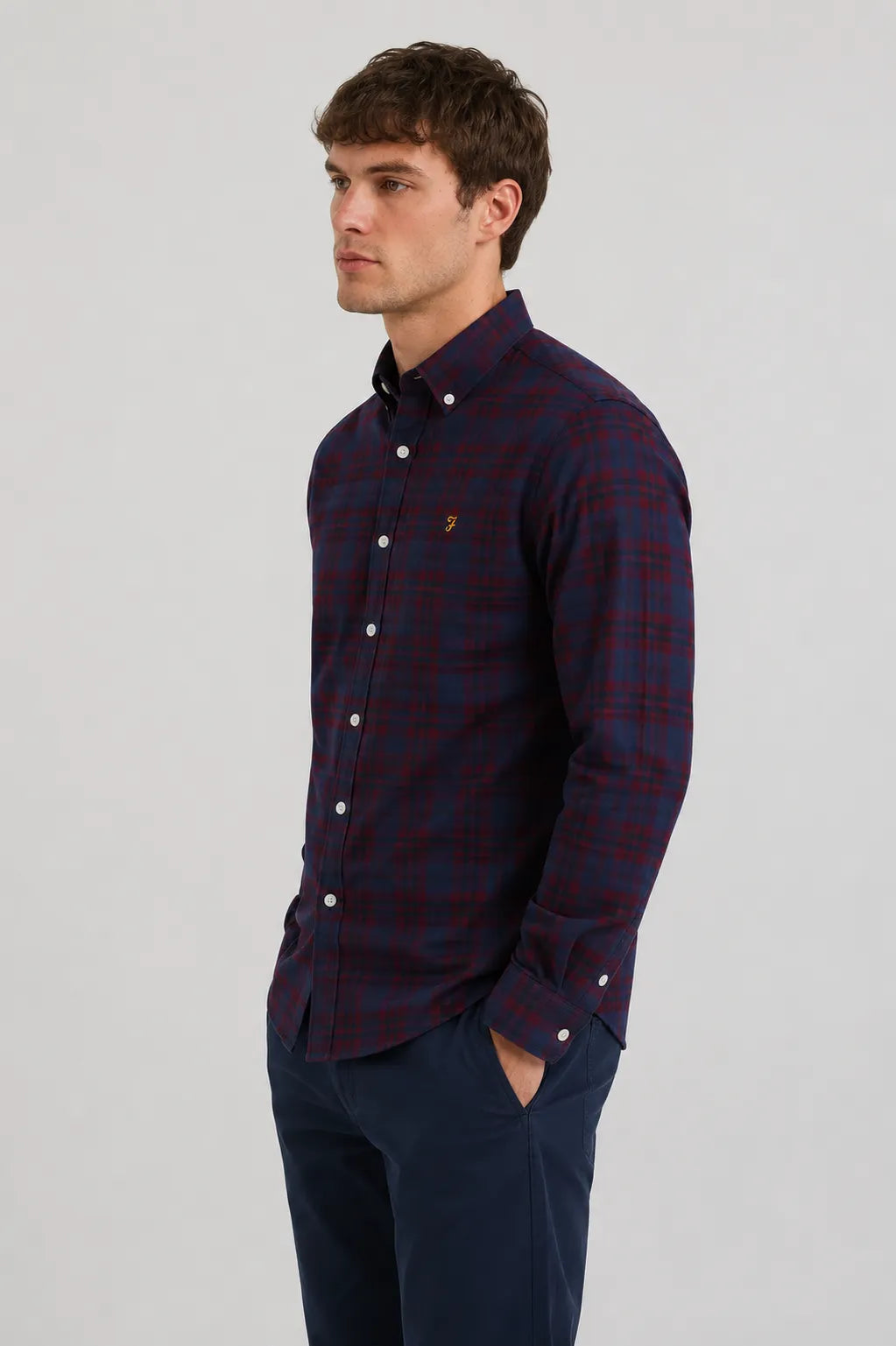 Farah Camisa Hombre Brewer Burdeos Who killed Bambi?