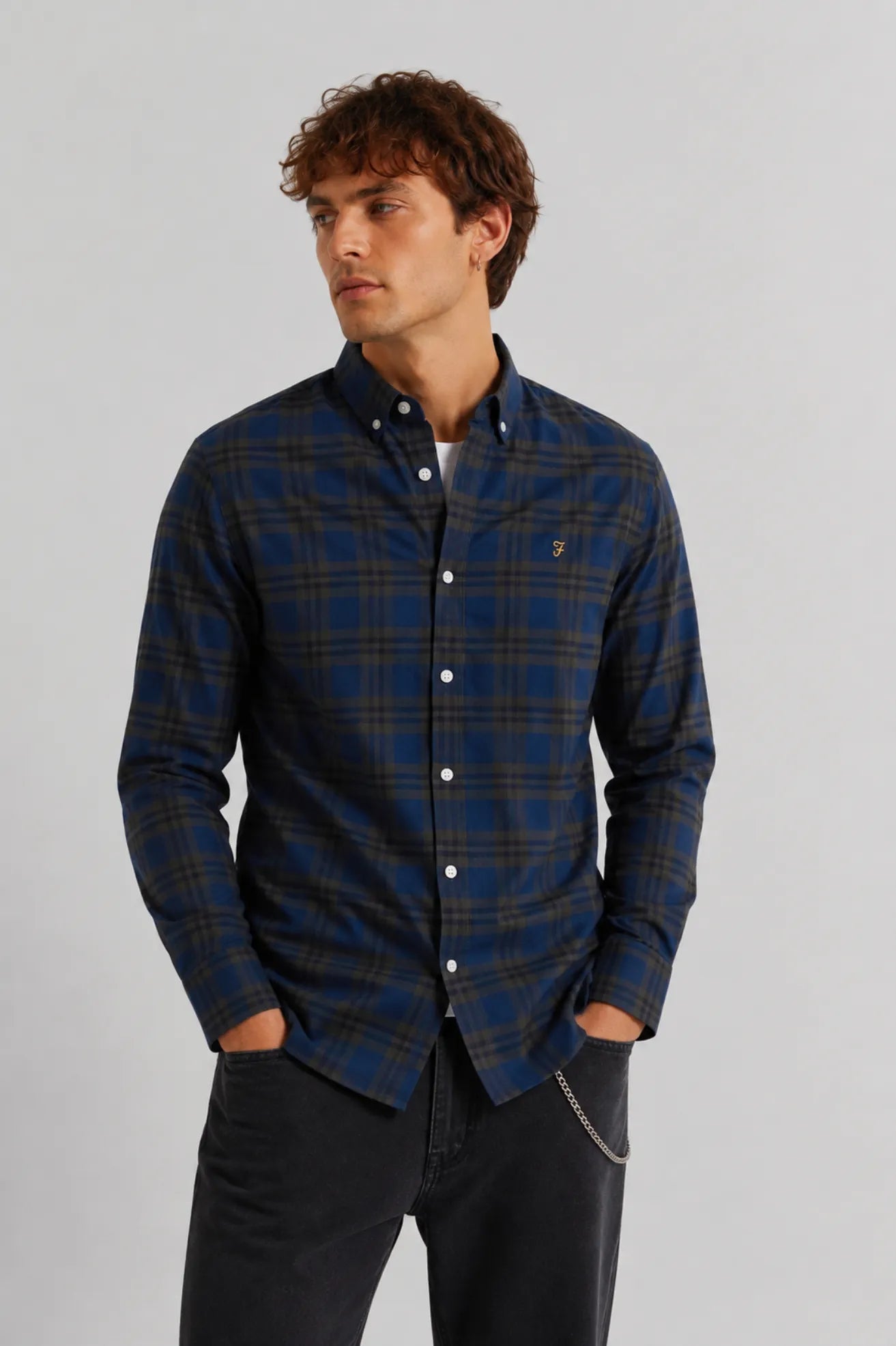 Farah Camisa Hombre Brewer Verde Who killed Bambi?