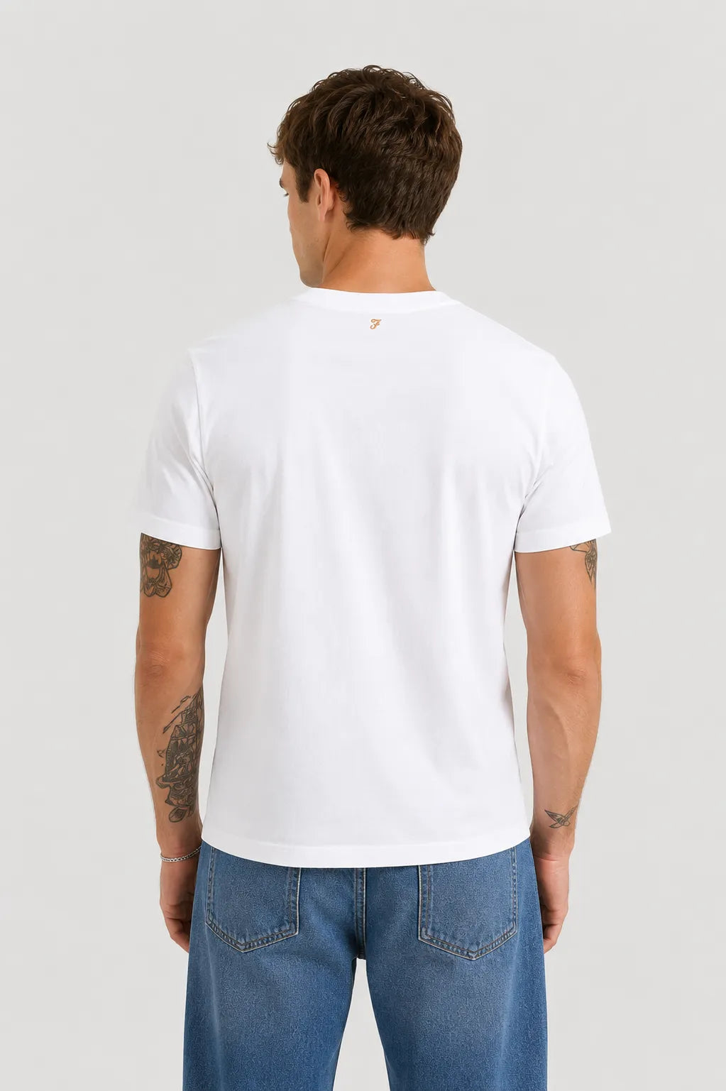 Farah Camiseta Hombre Básica Blanca Who killed Bambi?