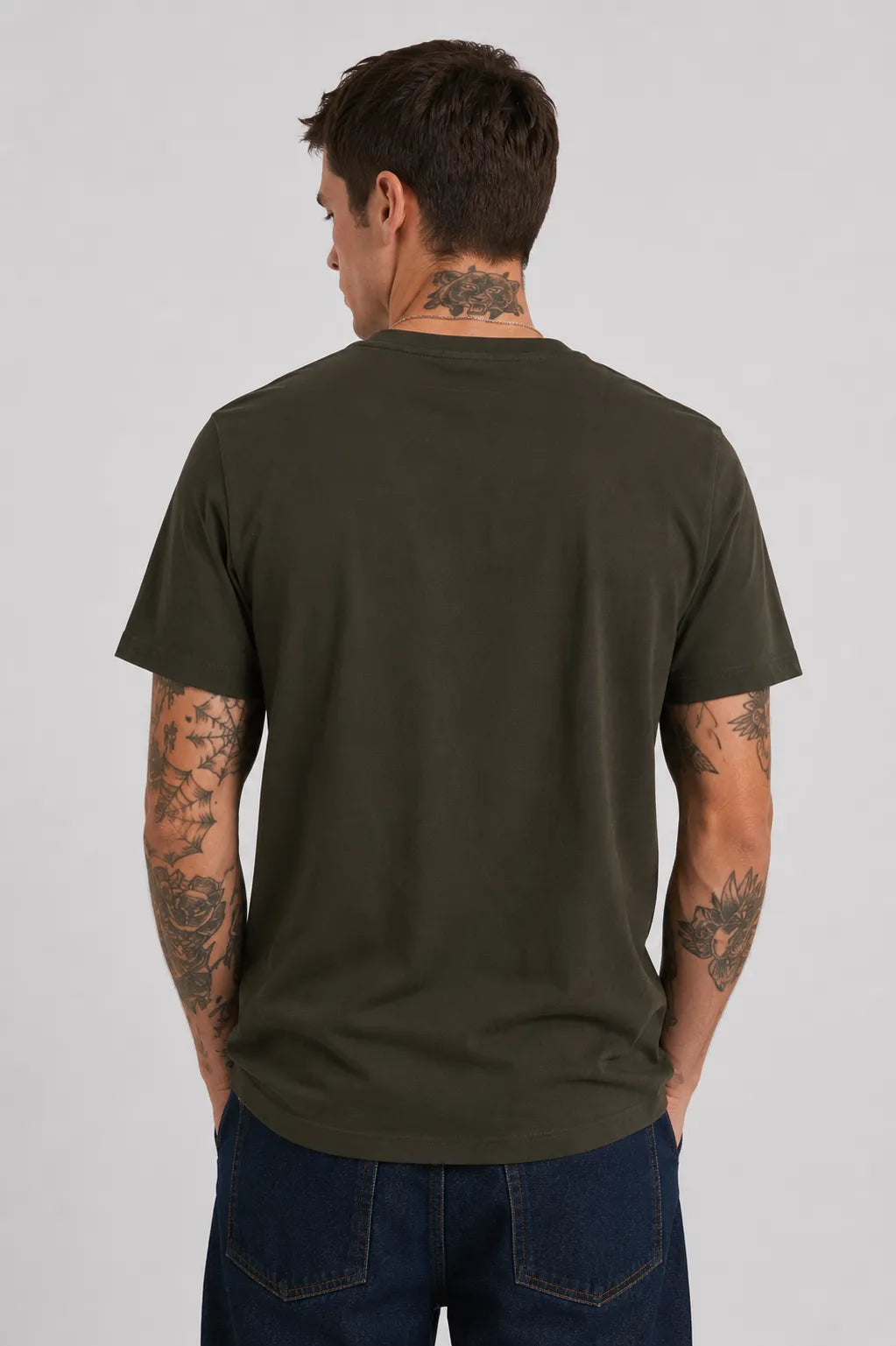 Farah Camiseta Hombre Básica Verde Who killed Bambi?