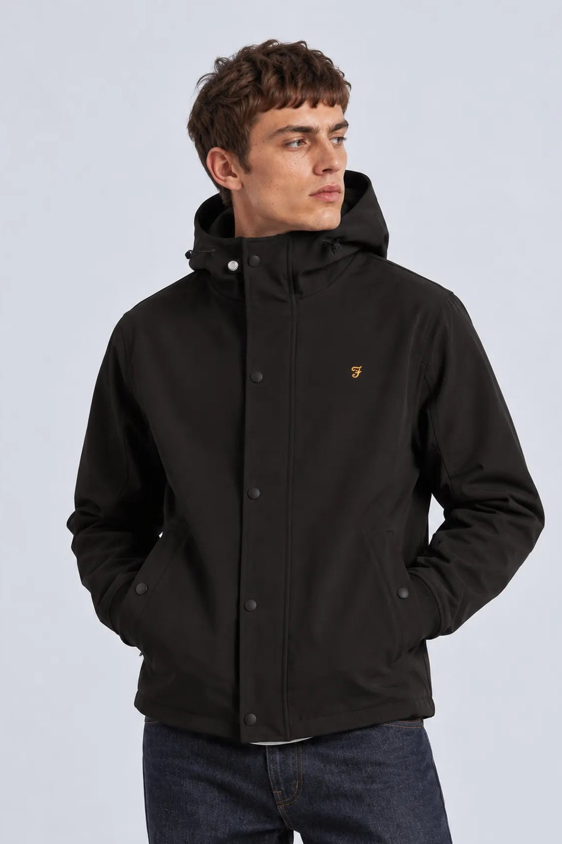 Farah Cazadora Hombre Softshell Brydon Negra Who killed Bambi?