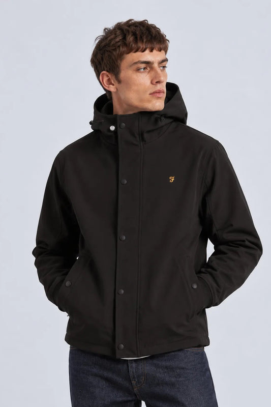 Farah Cazadora Hombre Softshell Brydon Negra Who killed Bambi?