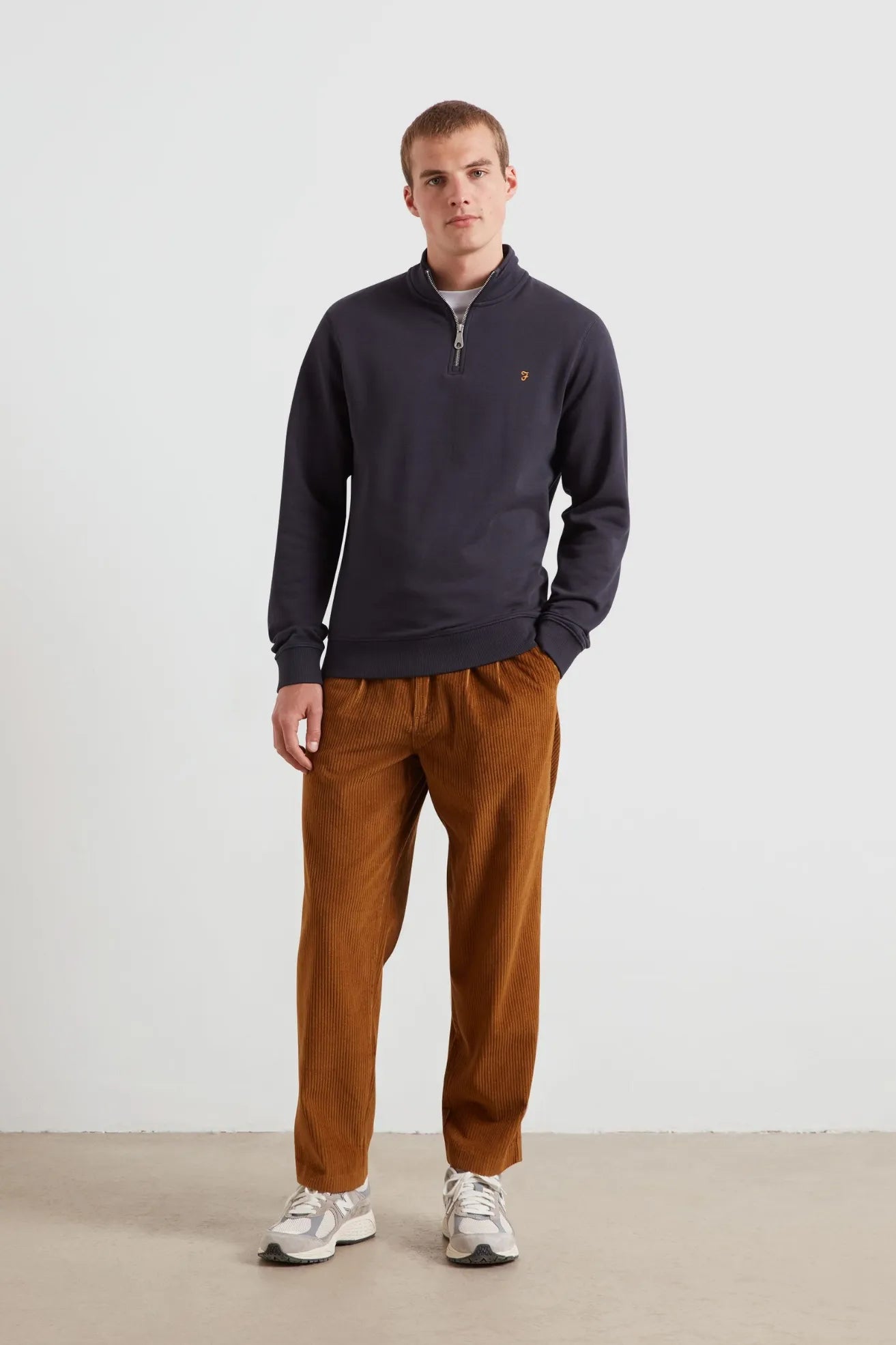 Farah Sudadera Hombre 1/4 Zip Azul Who killed Bambi?