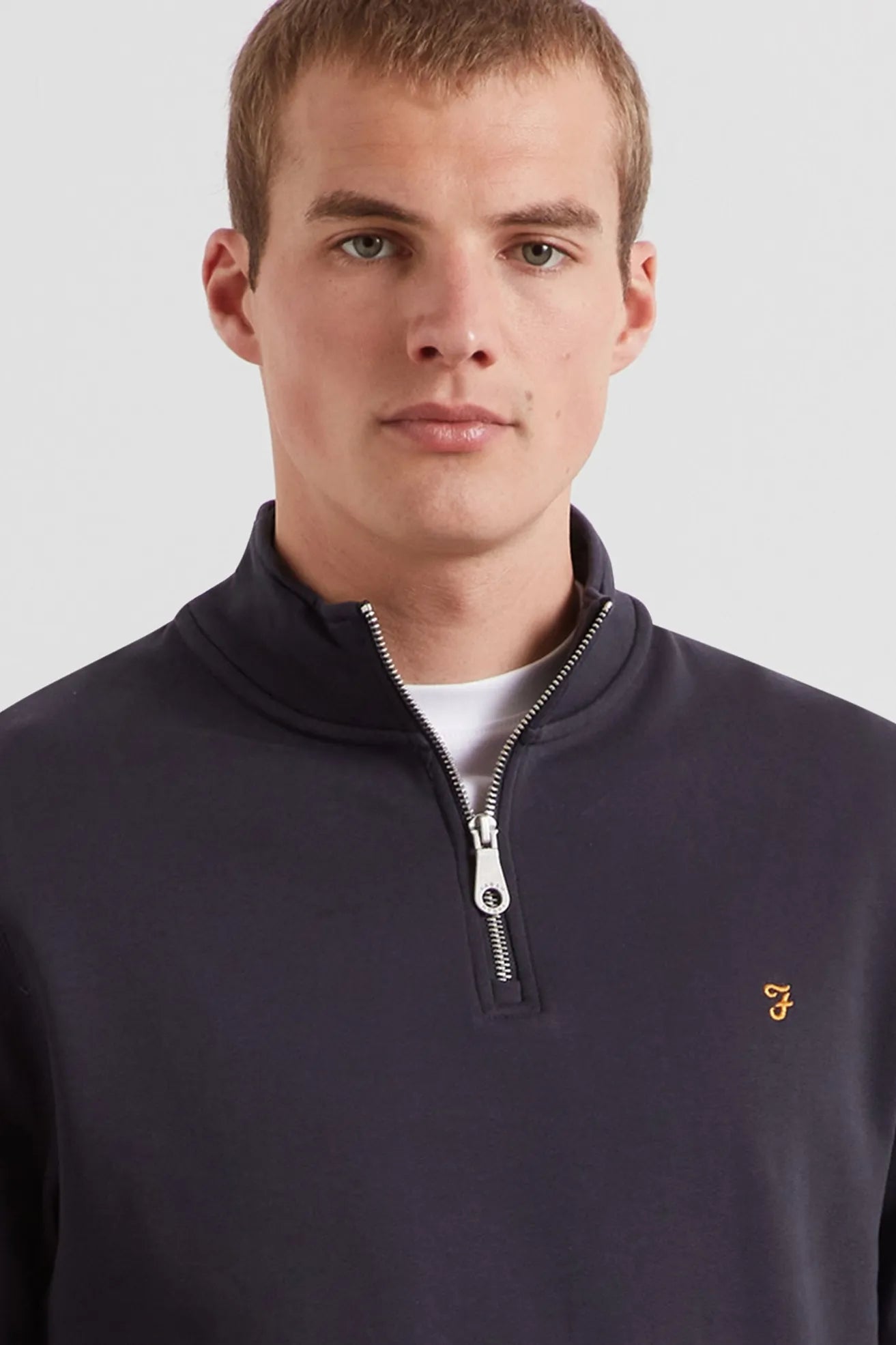 Farah Sudadera Hombre 1/4 Zip Azul Who killed Bambi?