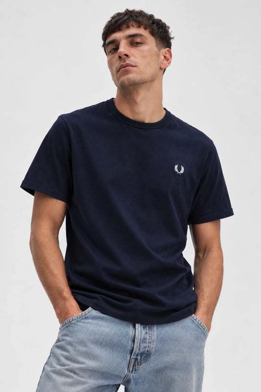 Fred Perry Camiseta Hombre Azul Who killed Bambi?