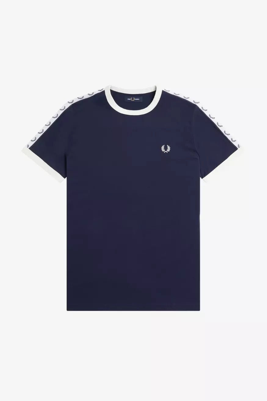 Fred Perry Camiseta Hombre Banda M620 Azul Who killed Bambi?