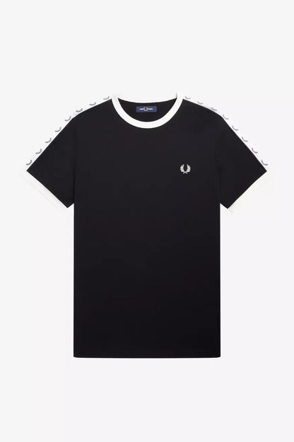 Fred Perry Camiseta Hombre M4620 Cinta Negra Who Killed Bambi?