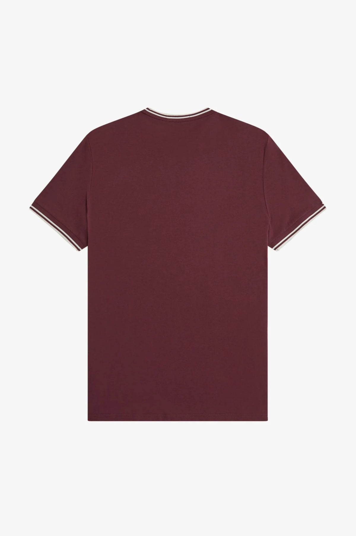 Fred Perry Camiseta Hombre Ribetes Burdeos 64A Who killed Bambi?