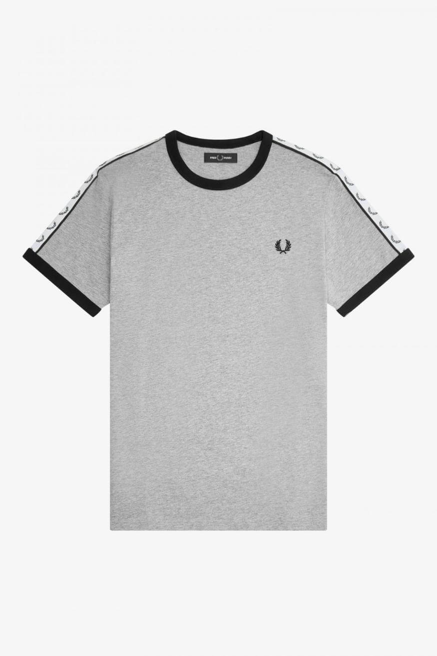 Fred Perry Camiseta Hombre Ringer Gris Who Killed Bambi?