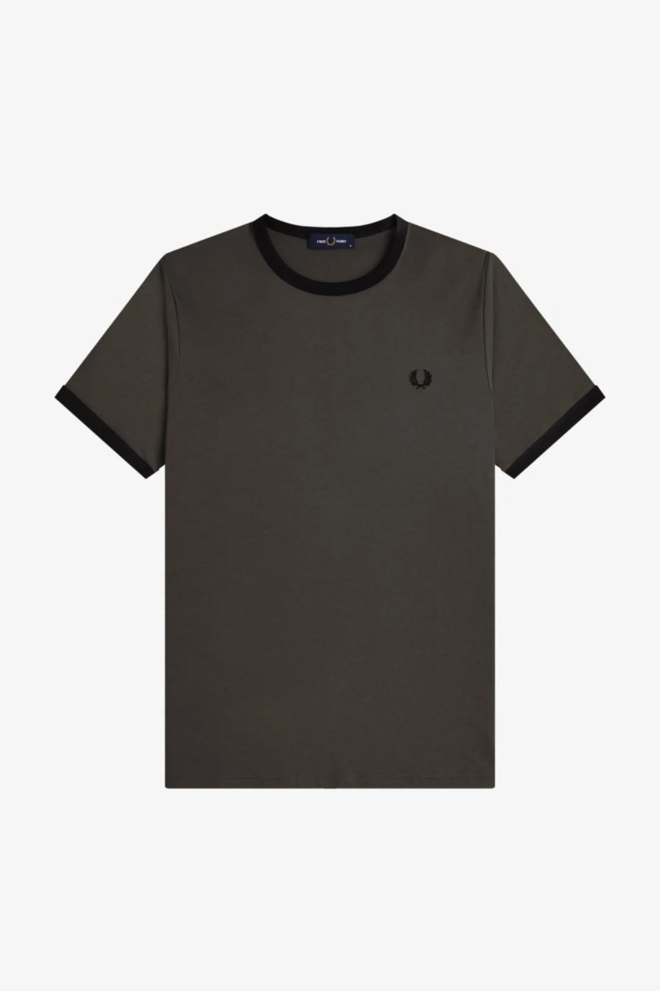 Fred Perry Camiseta Hombre Ringer M3519 Gris Who killed Bambi?