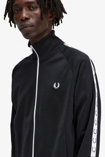 Fred Perry Chaqueta Hombre Chándal Negra Who Killed Bambi?