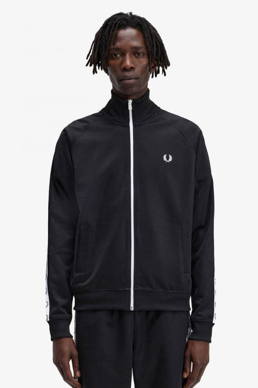 Fred Perry Chaqueta Hombre Chándal Negra Who Killed Bambi?