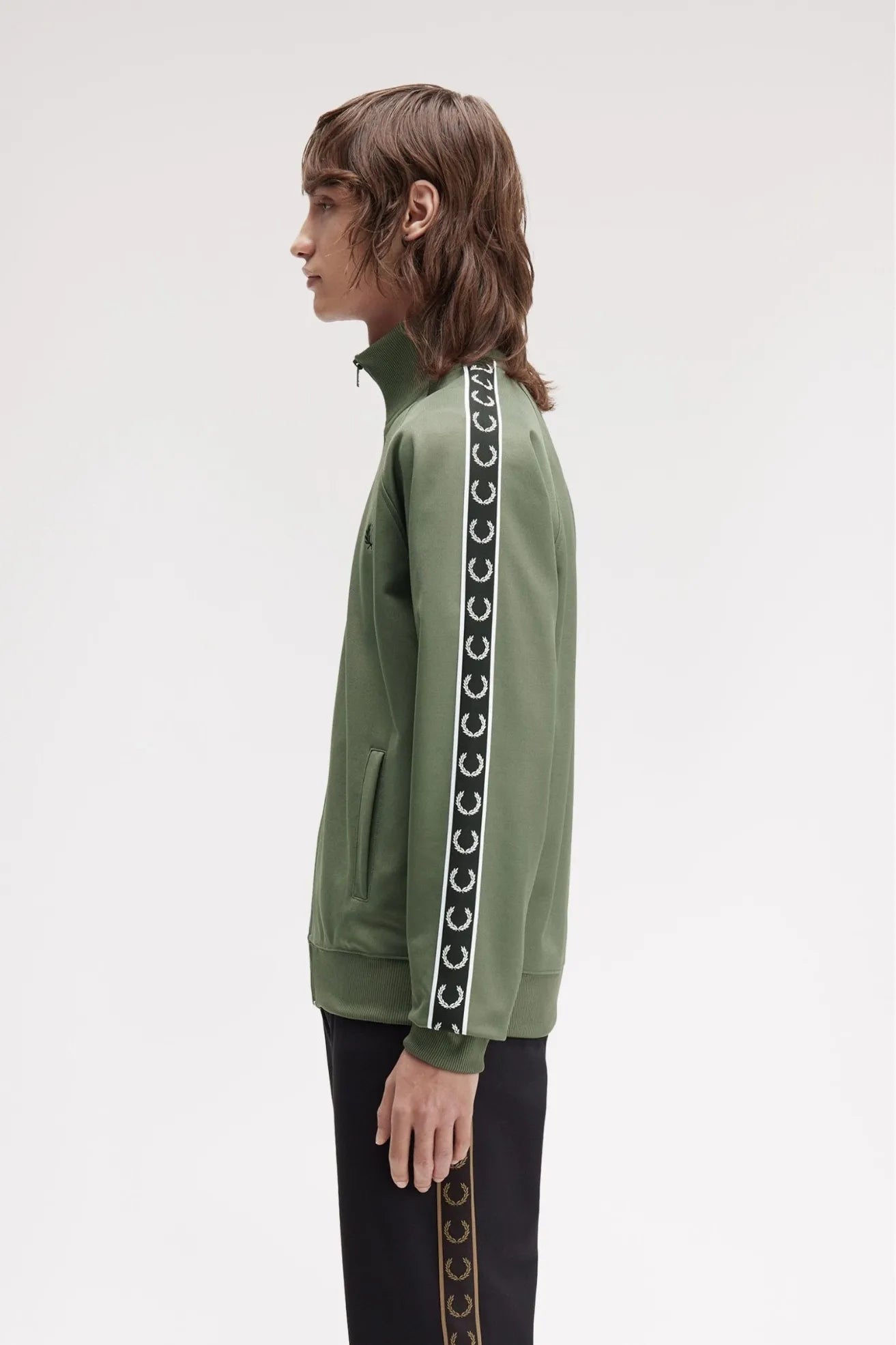 Fred Perry Chaqueta Hombre Chándal Cinta Verde Who killed Bambi?