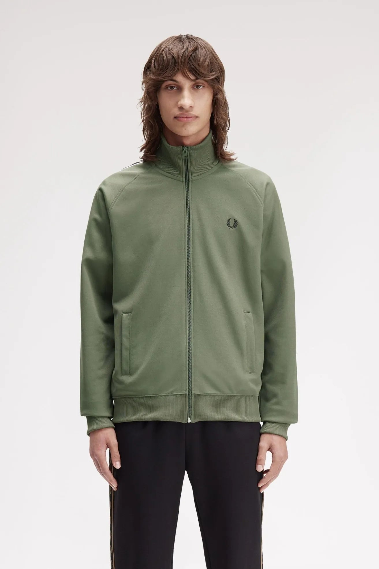 Fred Perry Chaqueta Hombre Chándal Cinta Verde Who killed Bambi?