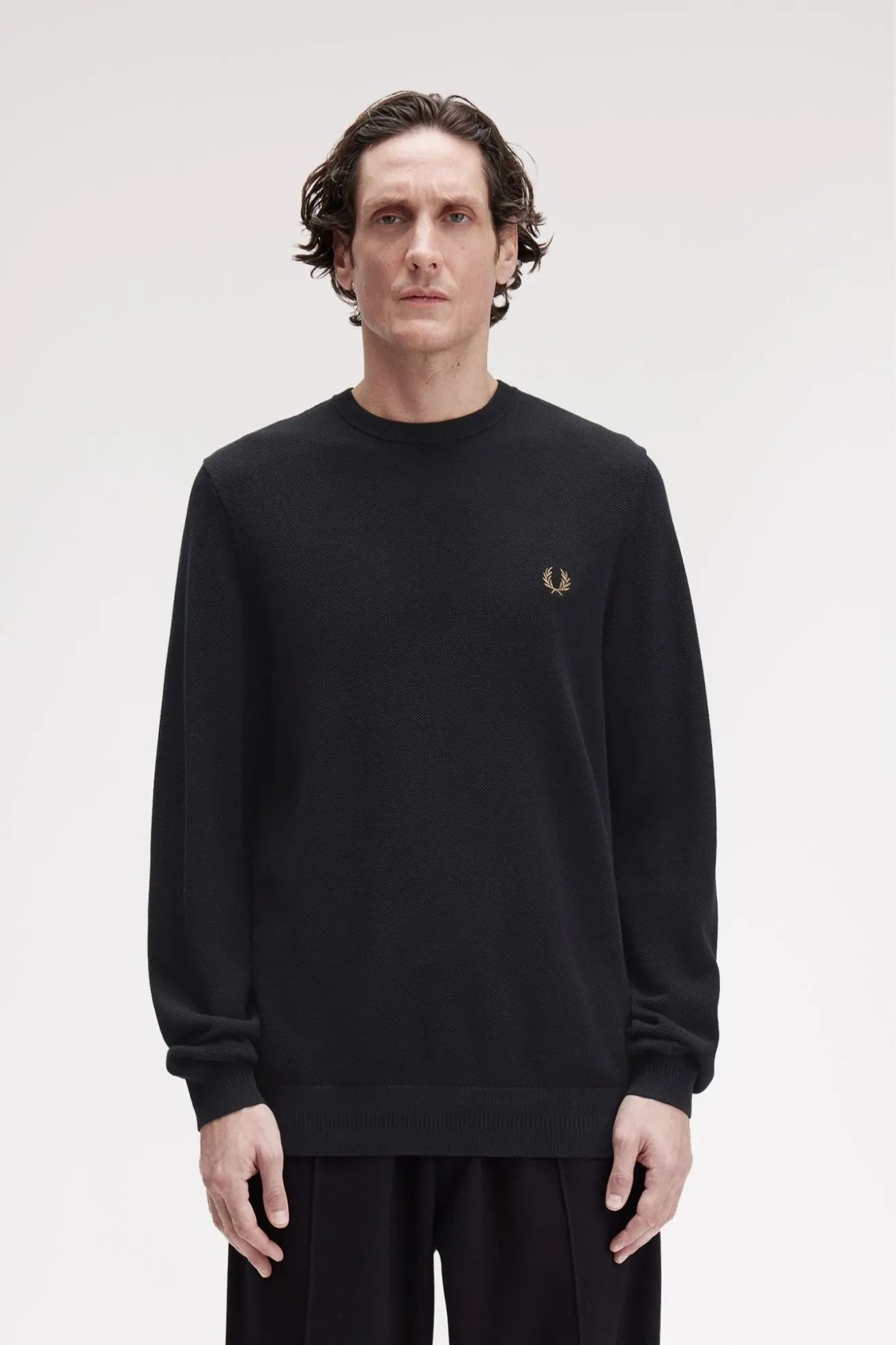 Fred Perry Jersey Hombre Negro Who killed Bambi?