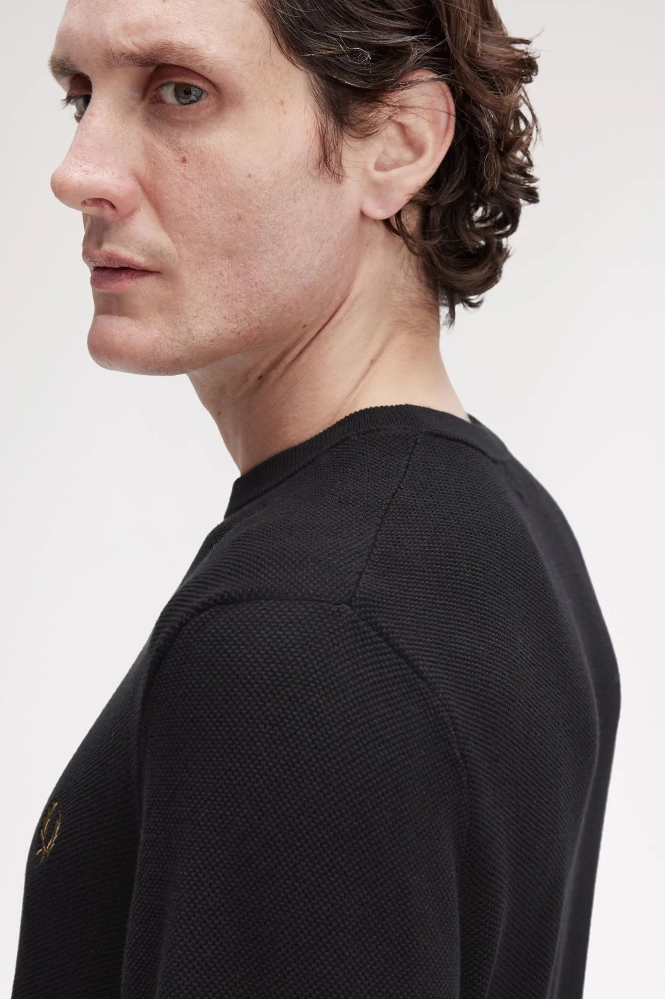 Fred Perry Jersey Hombre Negro Who killed Bambi?