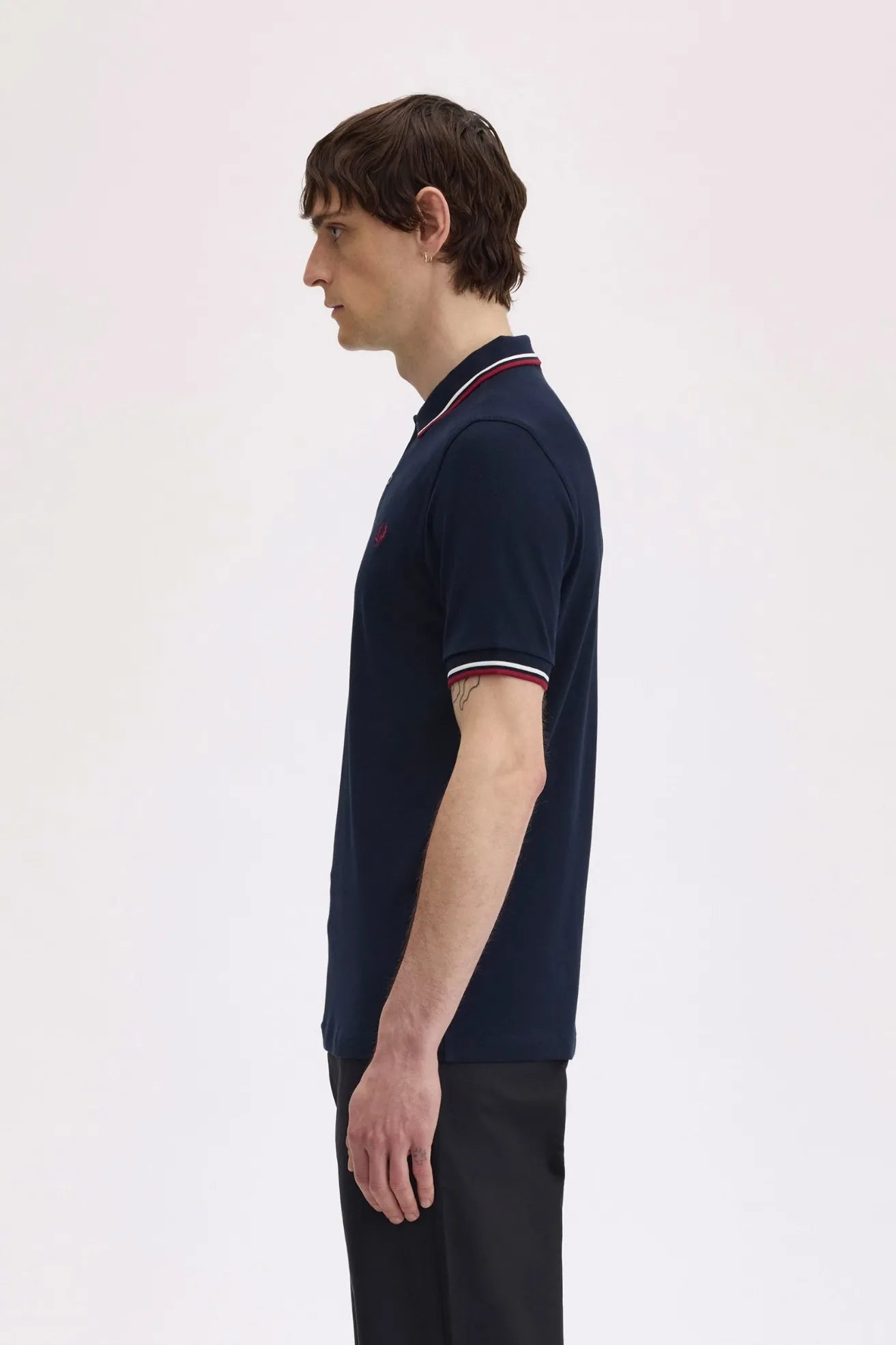 Fred Perry Polo Hombre M3600 Azul T55 Who killed Bambi?