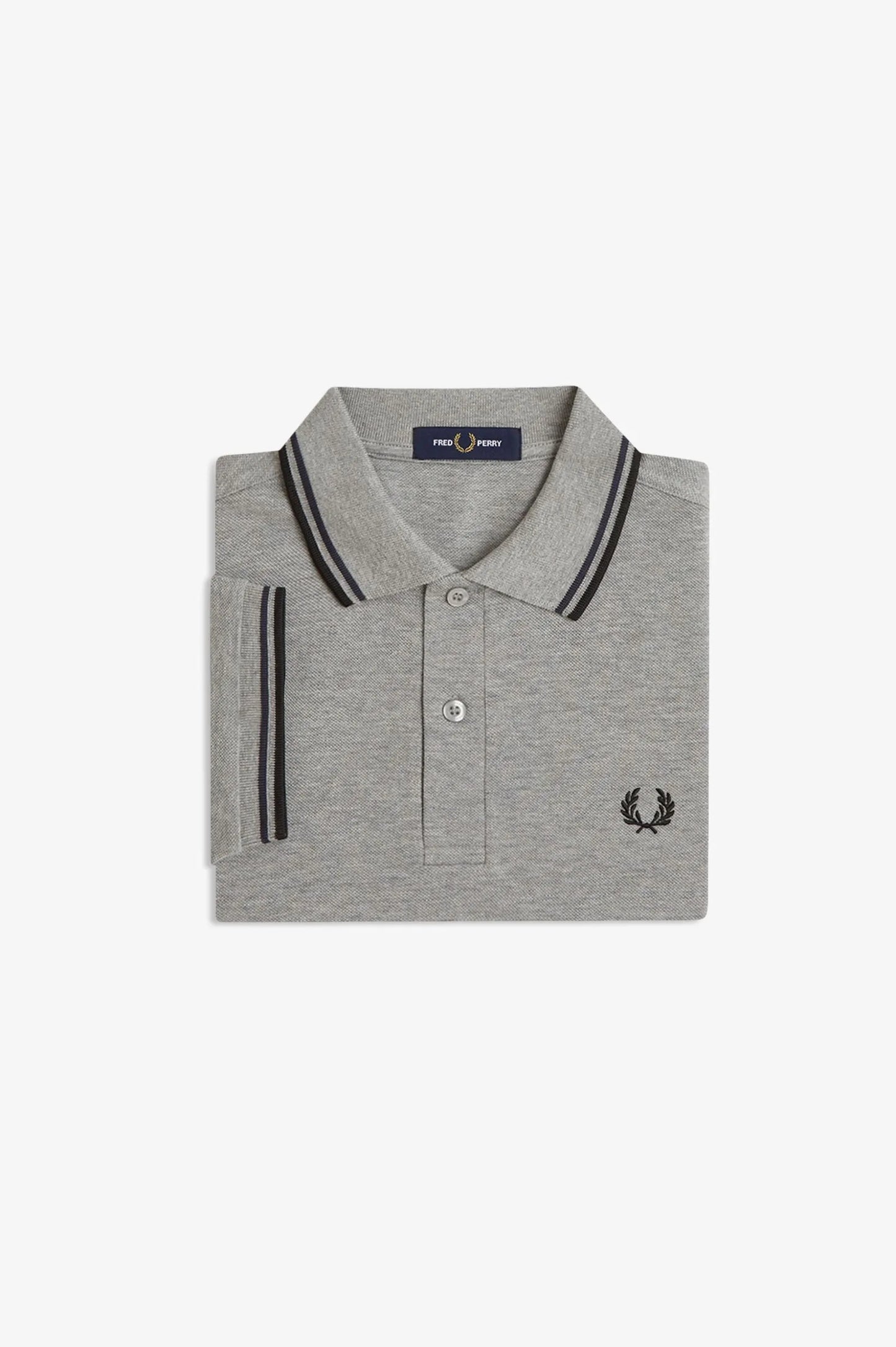 Fred Perry Polo Hombre M3600 Gris 88C Who killed Bambi?