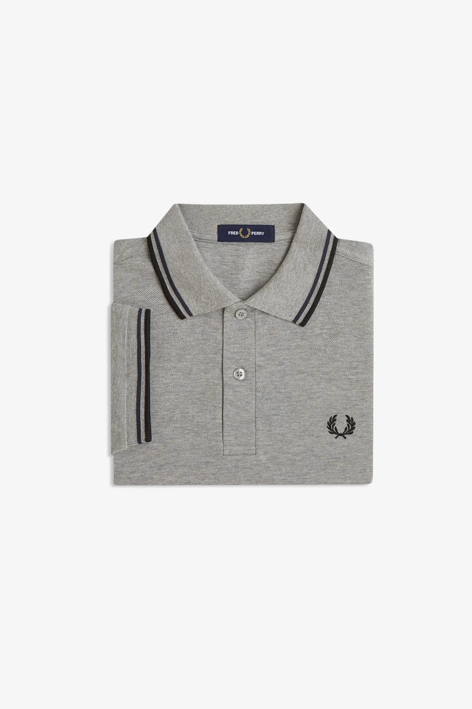 Fred Perry Polo Hombre M3600 Gris 88C Who killed Bambi?