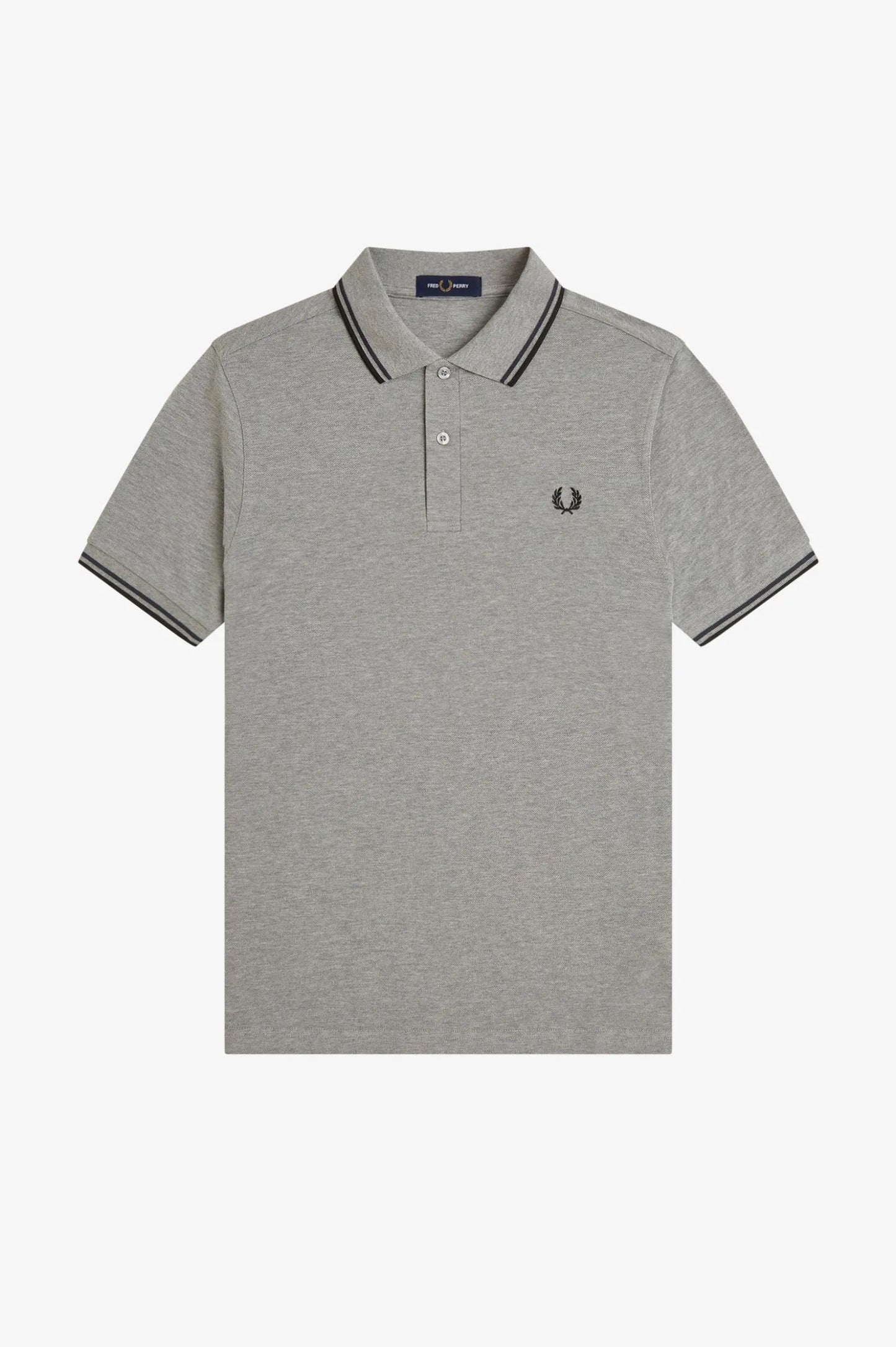 Fred Perry Polo Hombre M3600 Gris 88C Who killed Bambi?