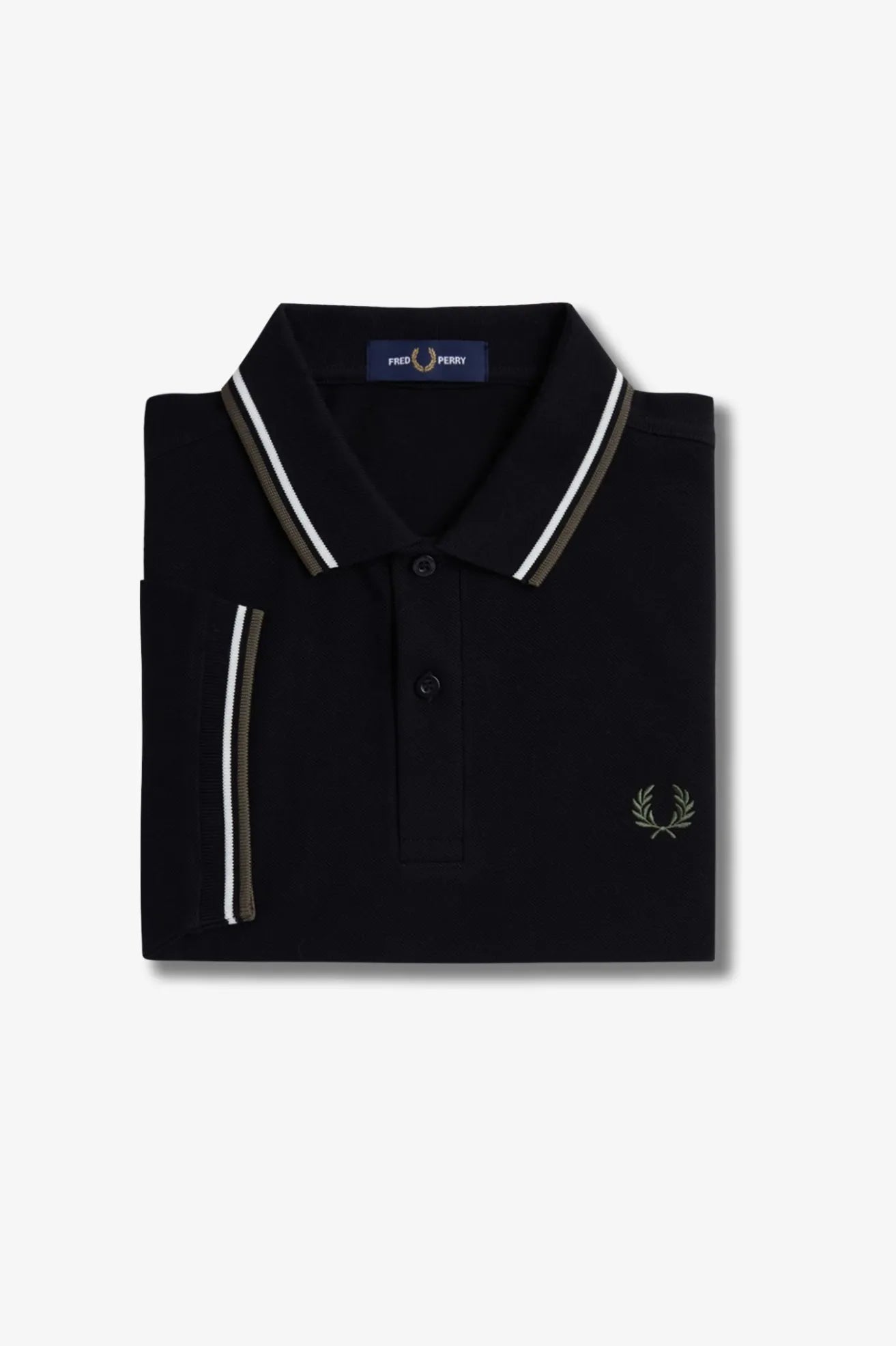 Fred Perry Polo Hombre M3600 Negro W54 Who killed Bambi?