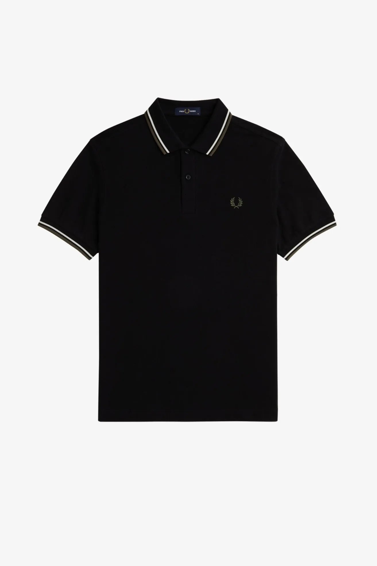 Fred Perry Polo Hombre M3600 Negro W54 Who killed Bambi?