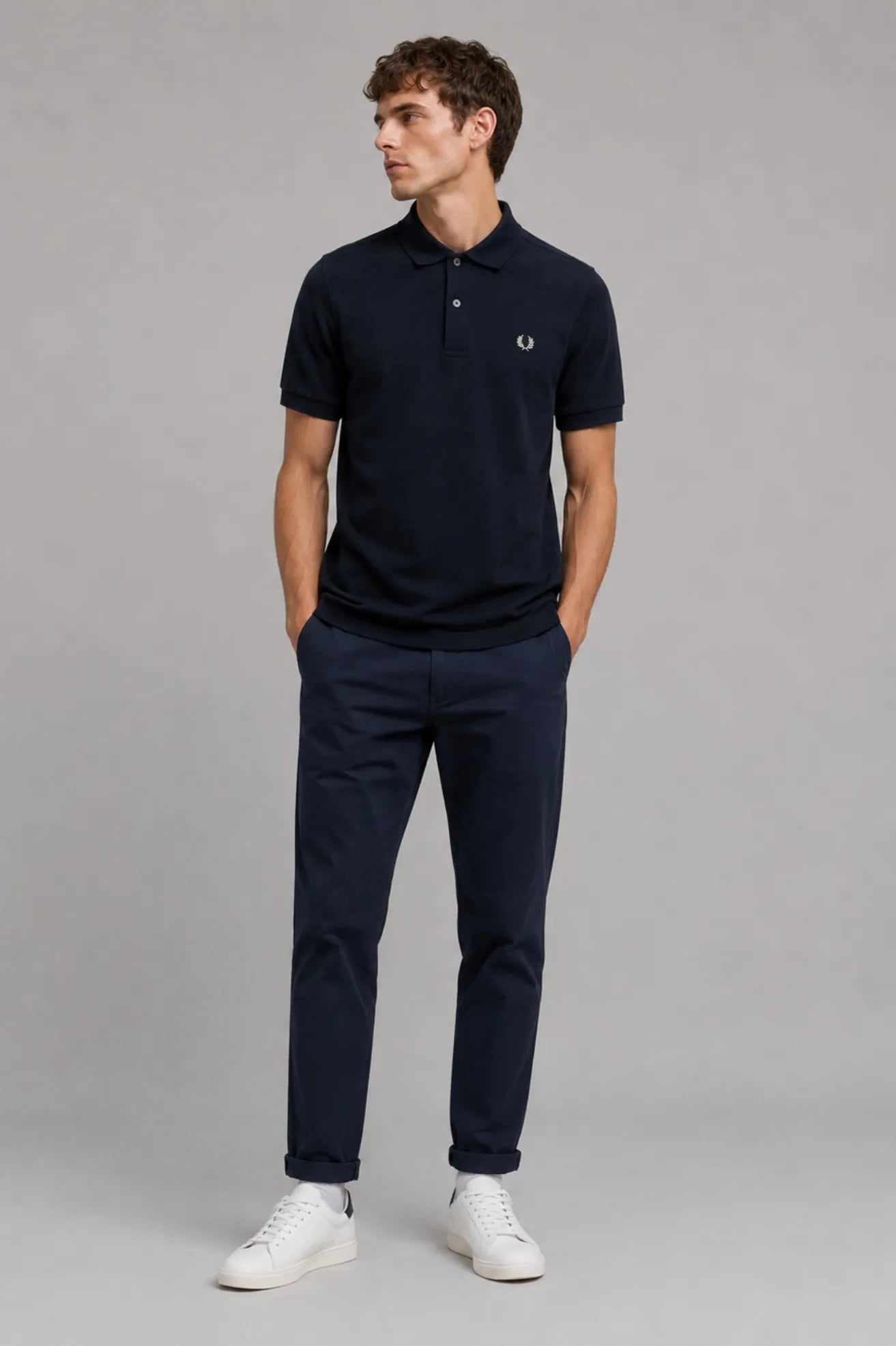 Fred Perry Polo Hombre M6000 Azul T73 Who killed Bambi?