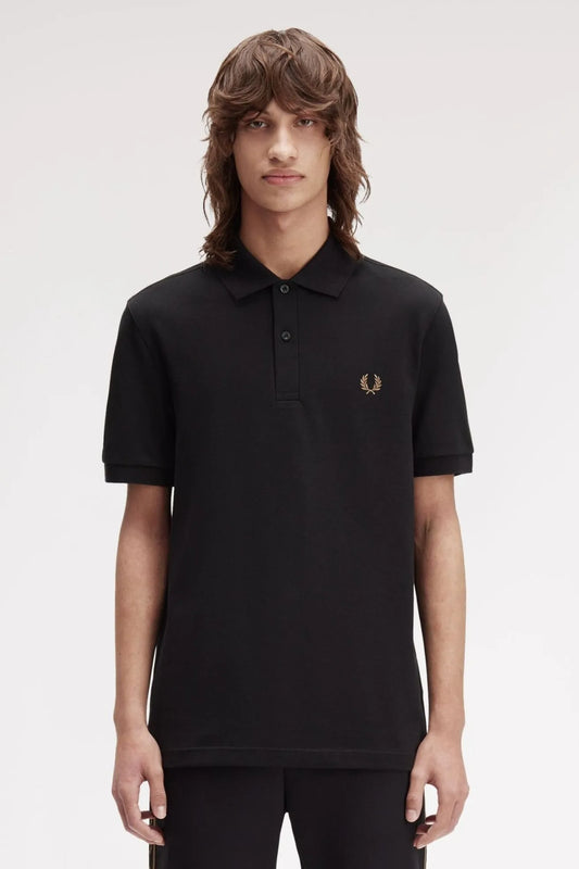 Fred Perry Polo Hombre M6000 Negro S77 Who killed Bambi?
