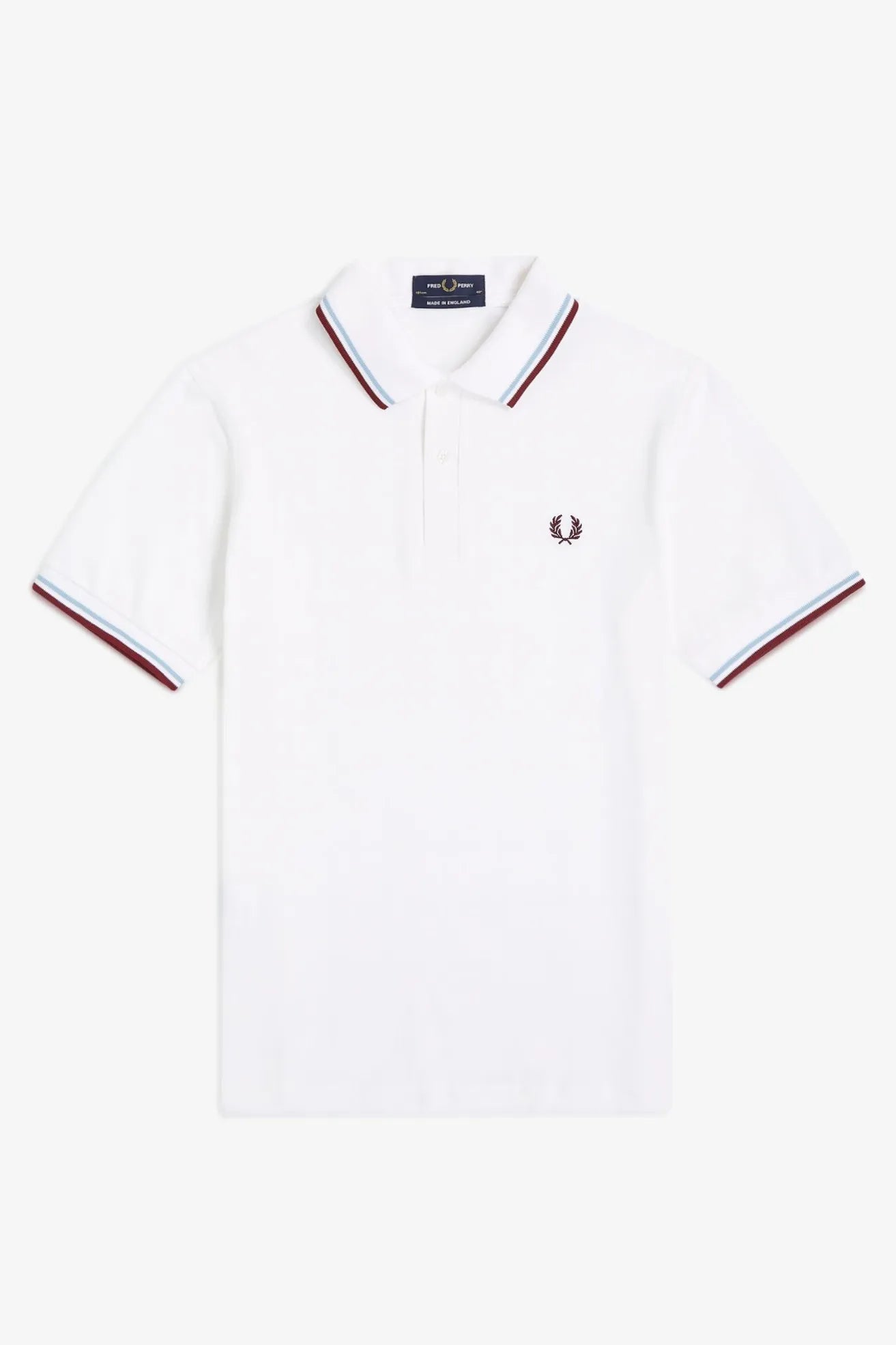 Fred Perry Polo Hombre Made In England M12 Blanco Who killed Bambi?