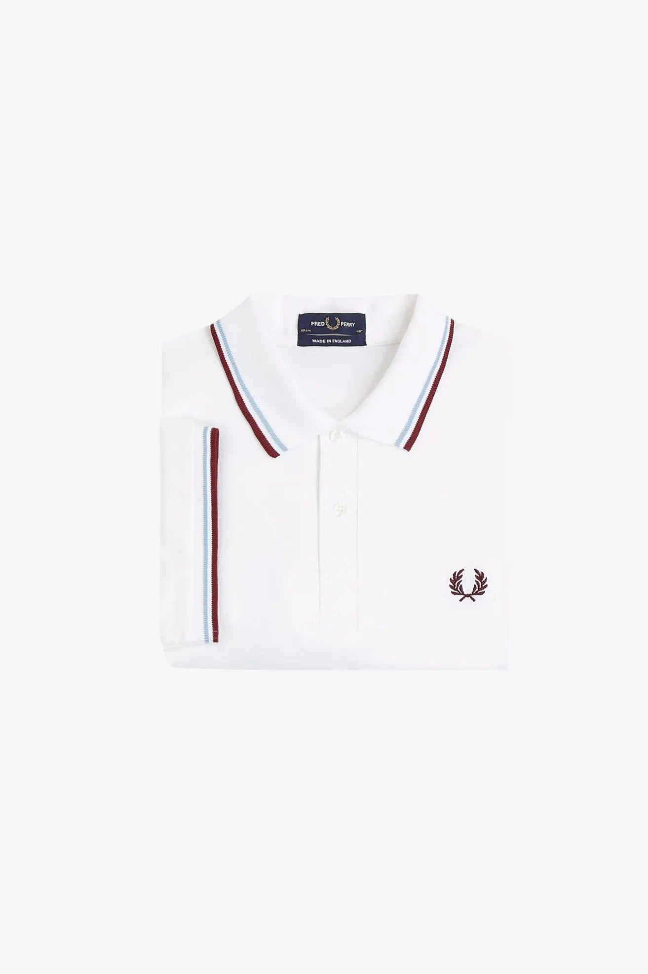 Fred Perry Polo Hombre Made In England M12 Blanco Who killed Bambi?