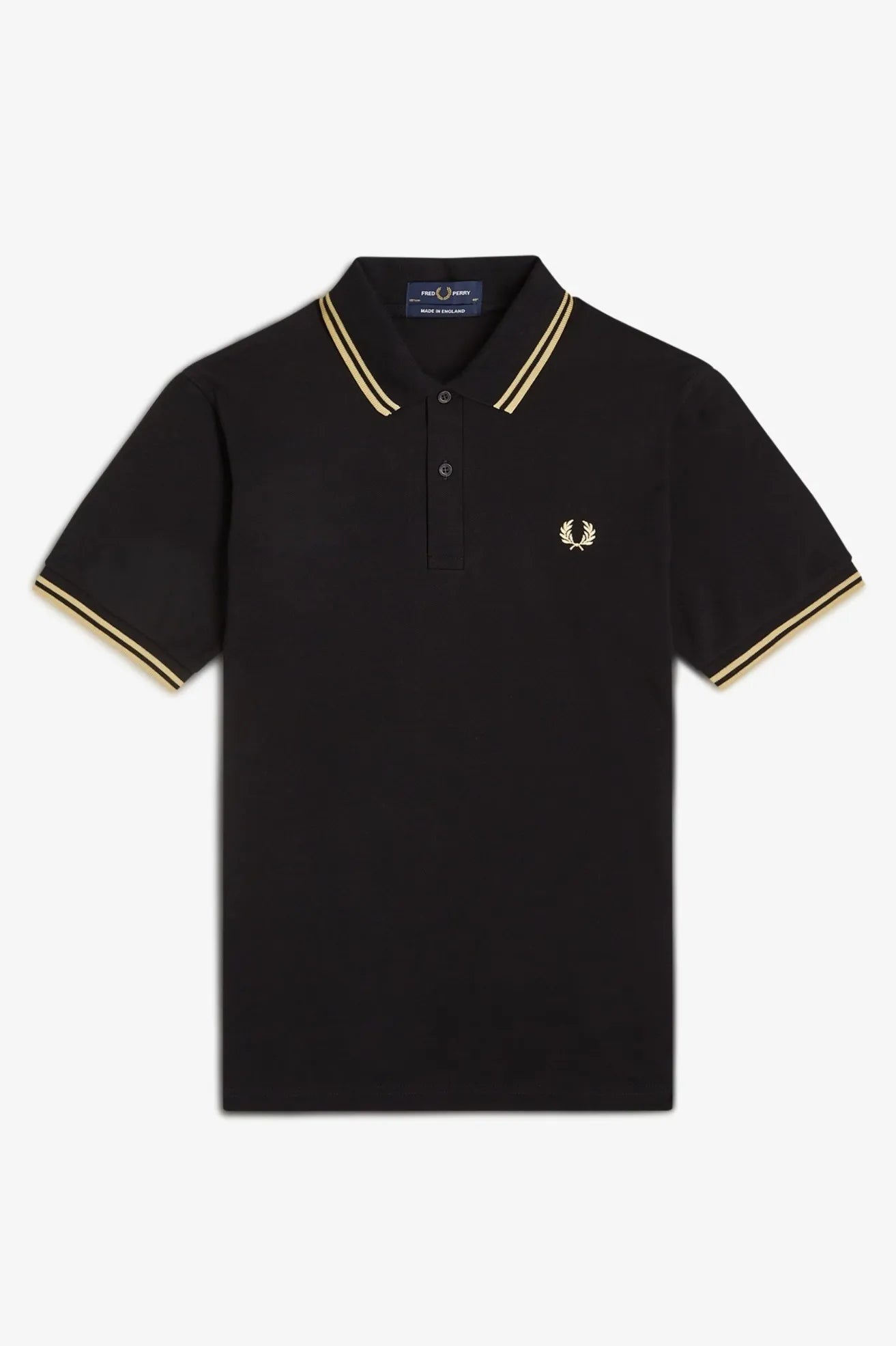 Fred Perry Polo Hombre Made In England M12 Negro Champagne Who killed Bambi?