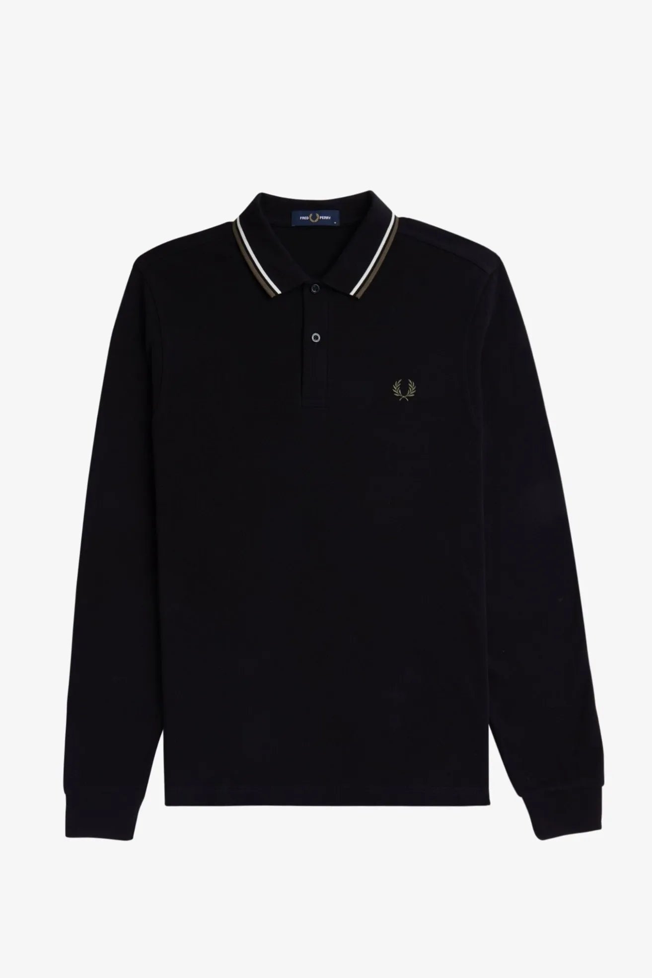 Fred Perry Polo Hombre Manga Larga M3636 Azul Negro W54 Who killed Bambi?