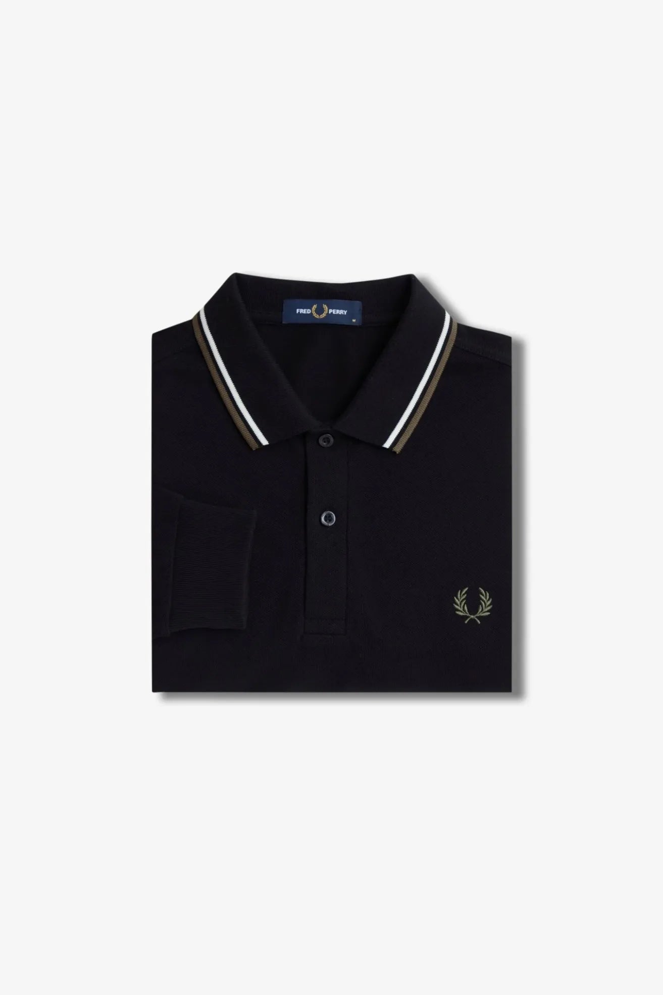 Fred Perry Polo Hombre Manga Larga M3636 Azul Negro W54 Who killed Bambi?
