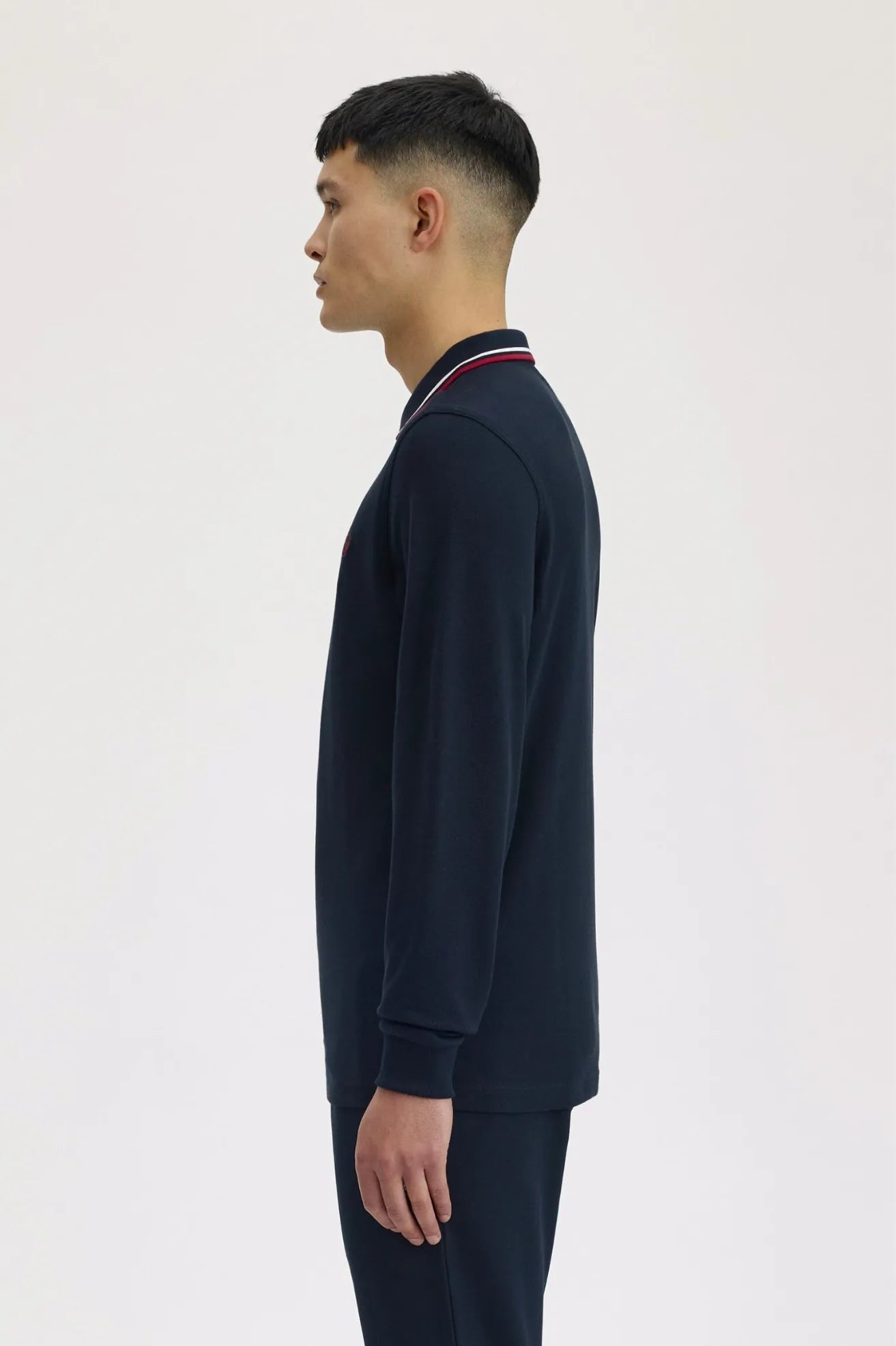 Fred Perry Polo Hombre Manga Larga M3636 Azul T55 Who killed Bambi?