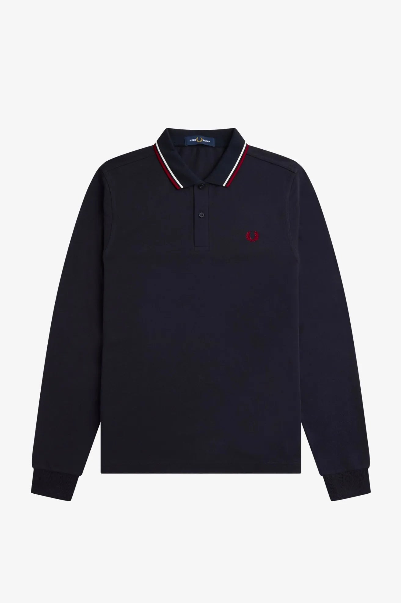 Fred Perry Polo Hombre Manga Larga M3636 Azul T55 Who killed Bambi?