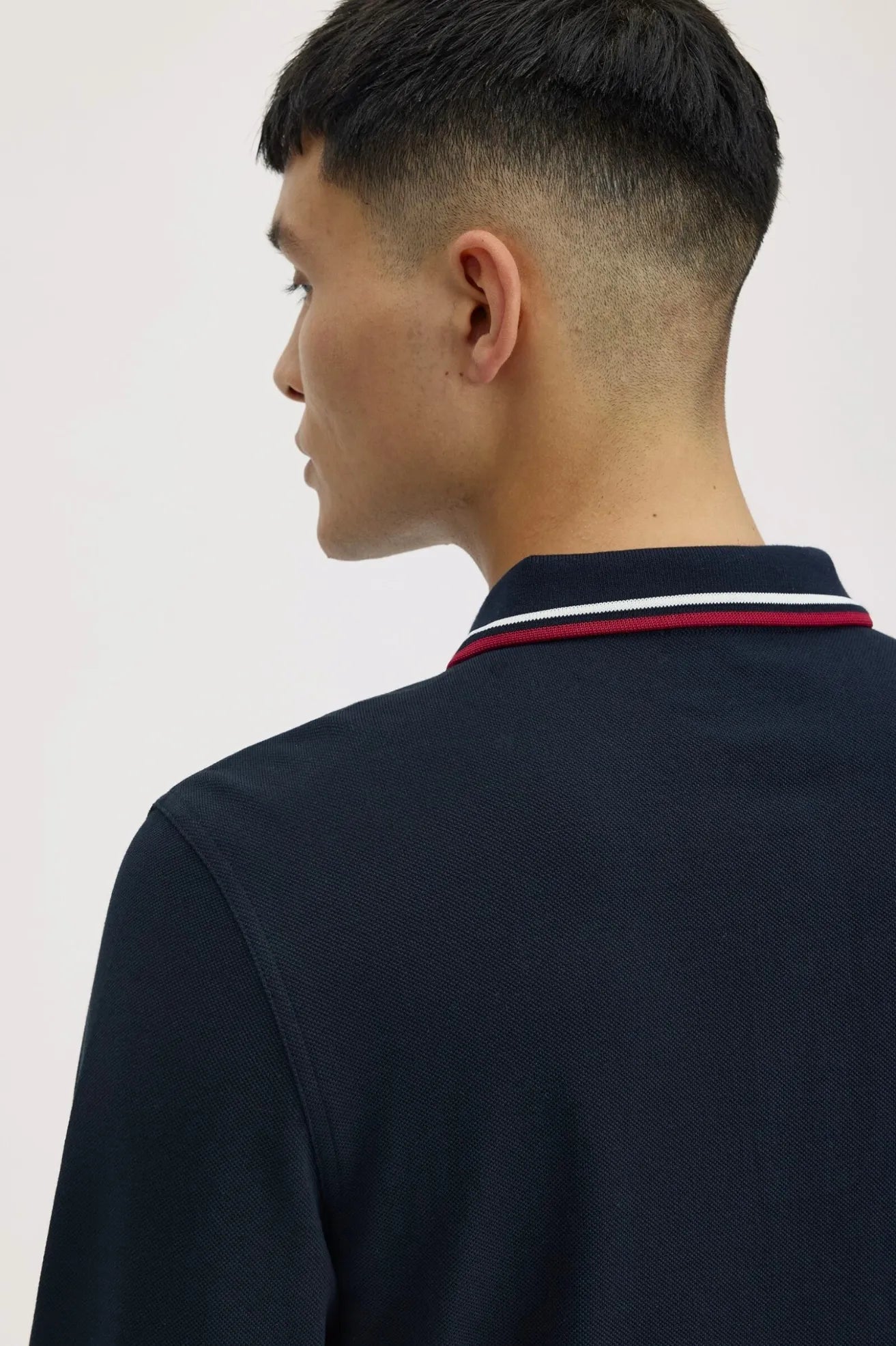 Fred Perry Polo Hombre Manga Larga M3636 Azul T55 Who killed Bambi?