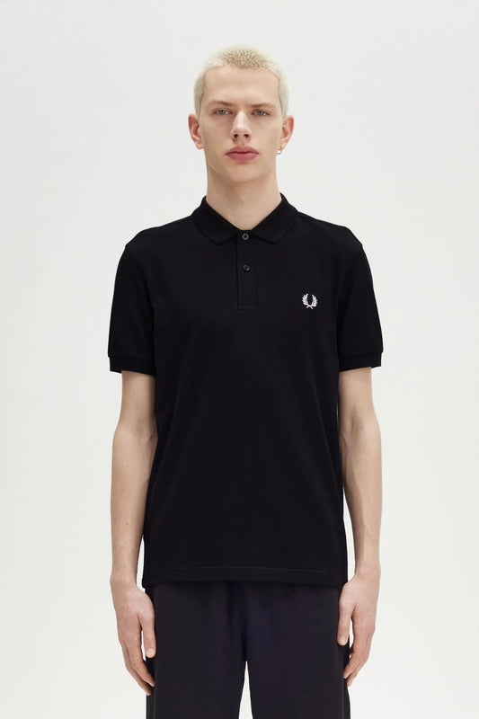 Fred Perry Polo Hombre Negro Who killed Bambi?
