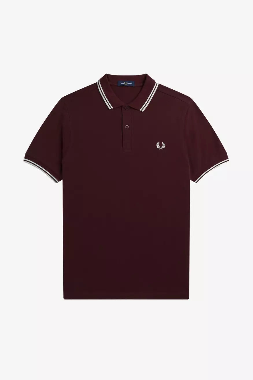 Fred Perry Polo M3600 Hombre Burdeos 597 Who killed Bambi?