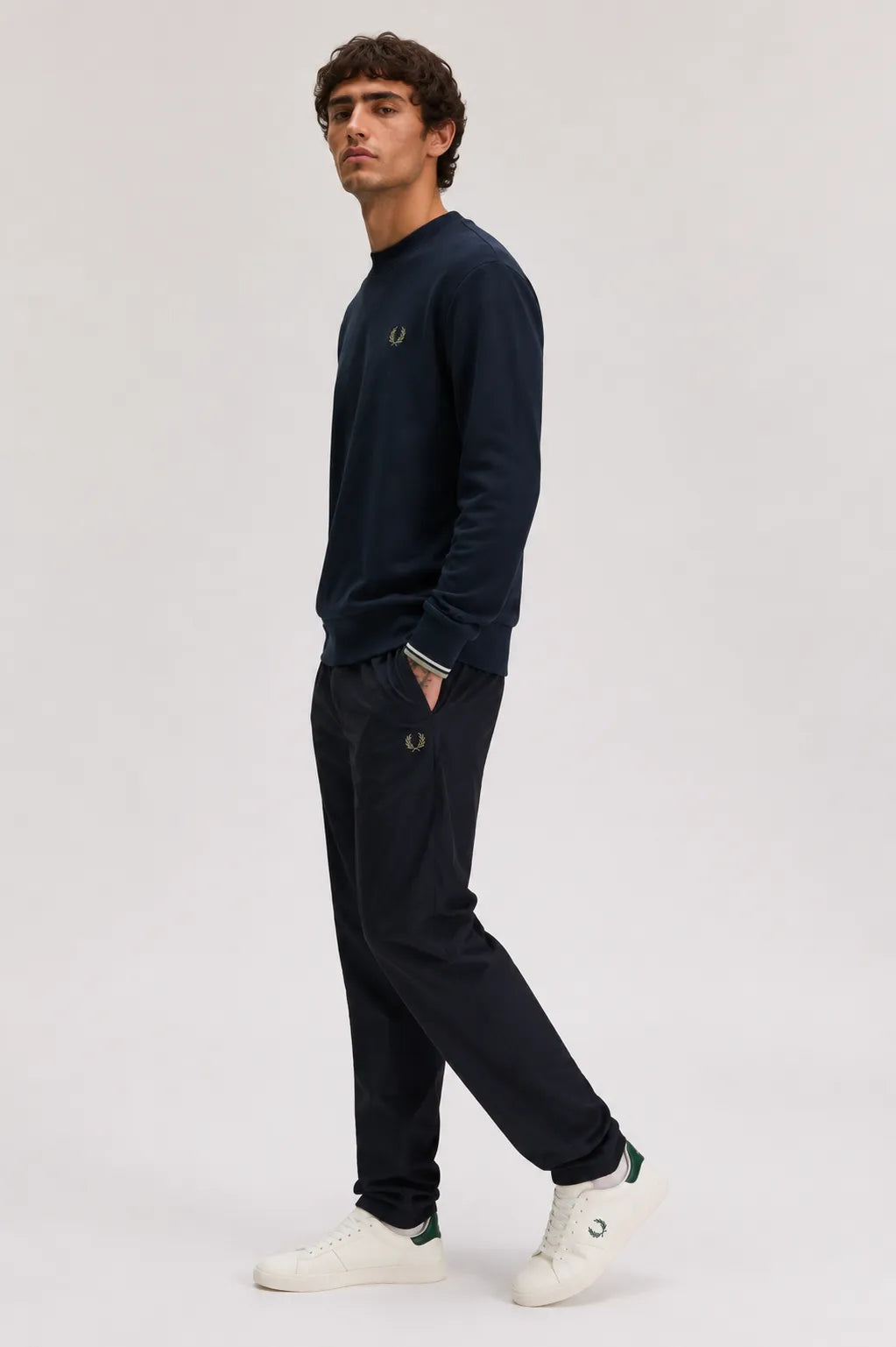 Fred Perry Sudadera Hombre Azul 72C Who killed Bambi?