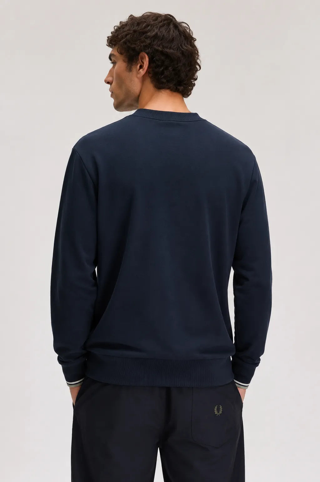 Fred Perry Sudadera Hombre Azul 72C Who killed Bambi?