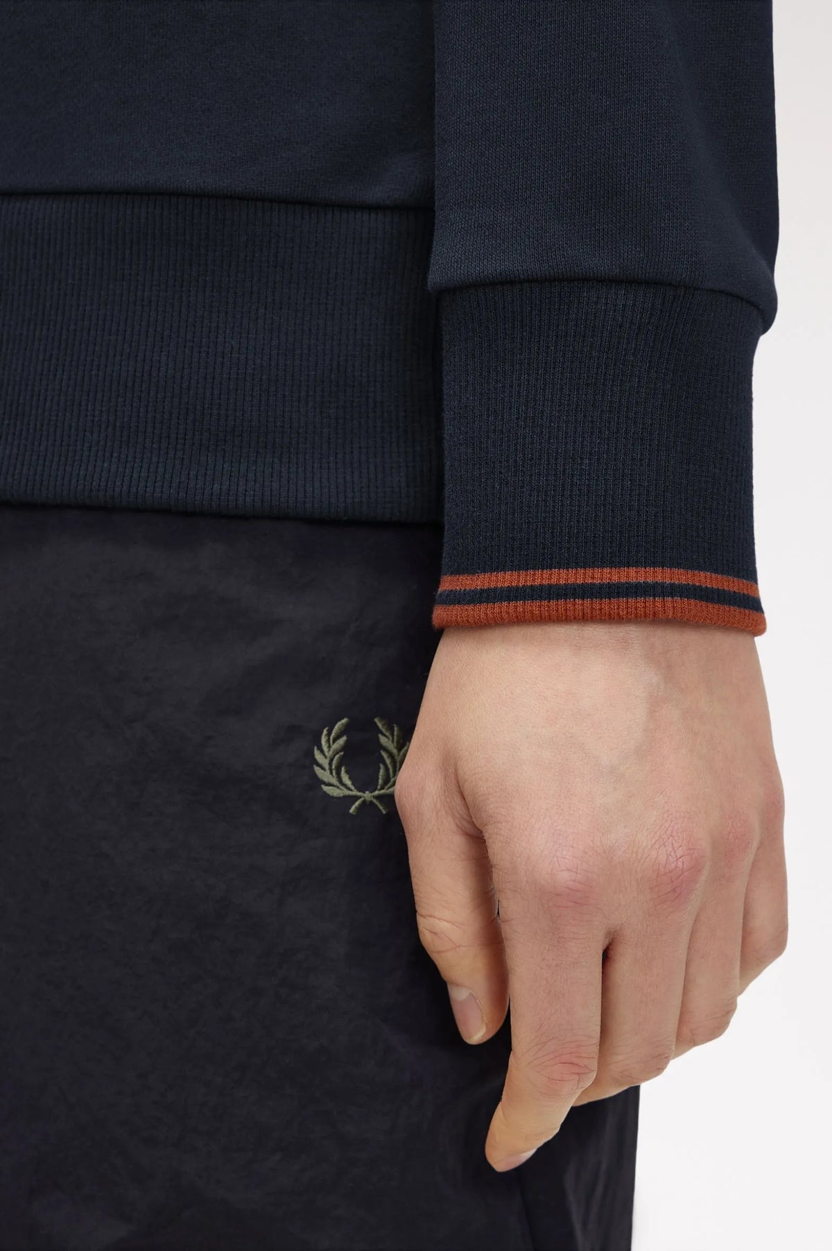 Fred Perry Sudadera Hombre Cuello Media Cremallera Azul 608 Who killed Bambi?