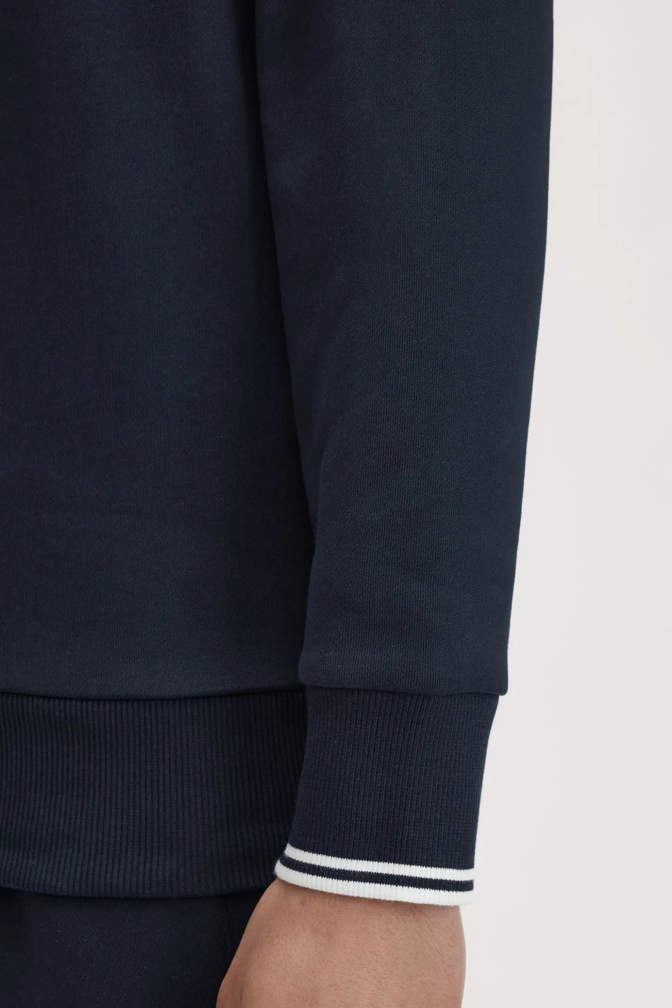 Fred Perry Sudadera Hombre Media Cremallera Azul Who killed Bambi?