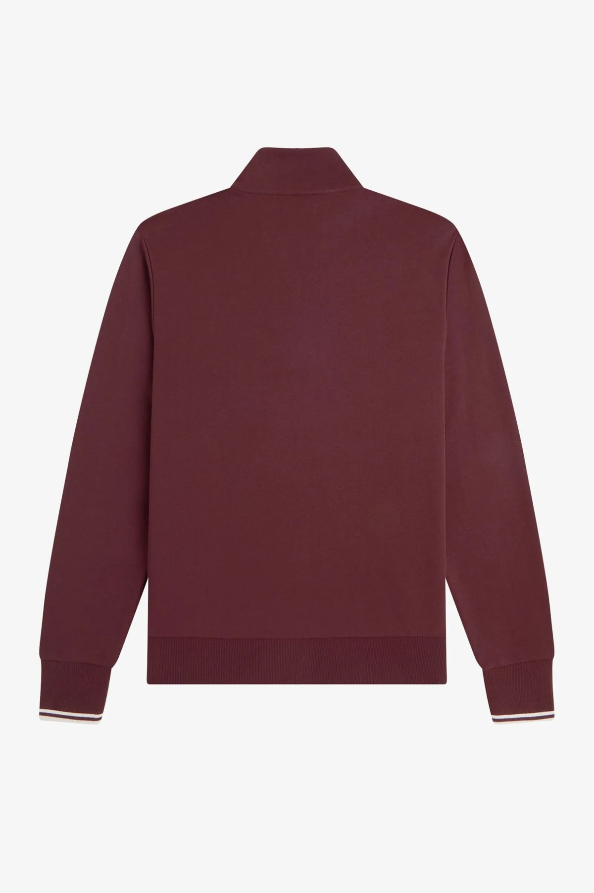 Fred Perry Sudadera Hombre Media Cremallera Burdeos Who killed Bambi?
