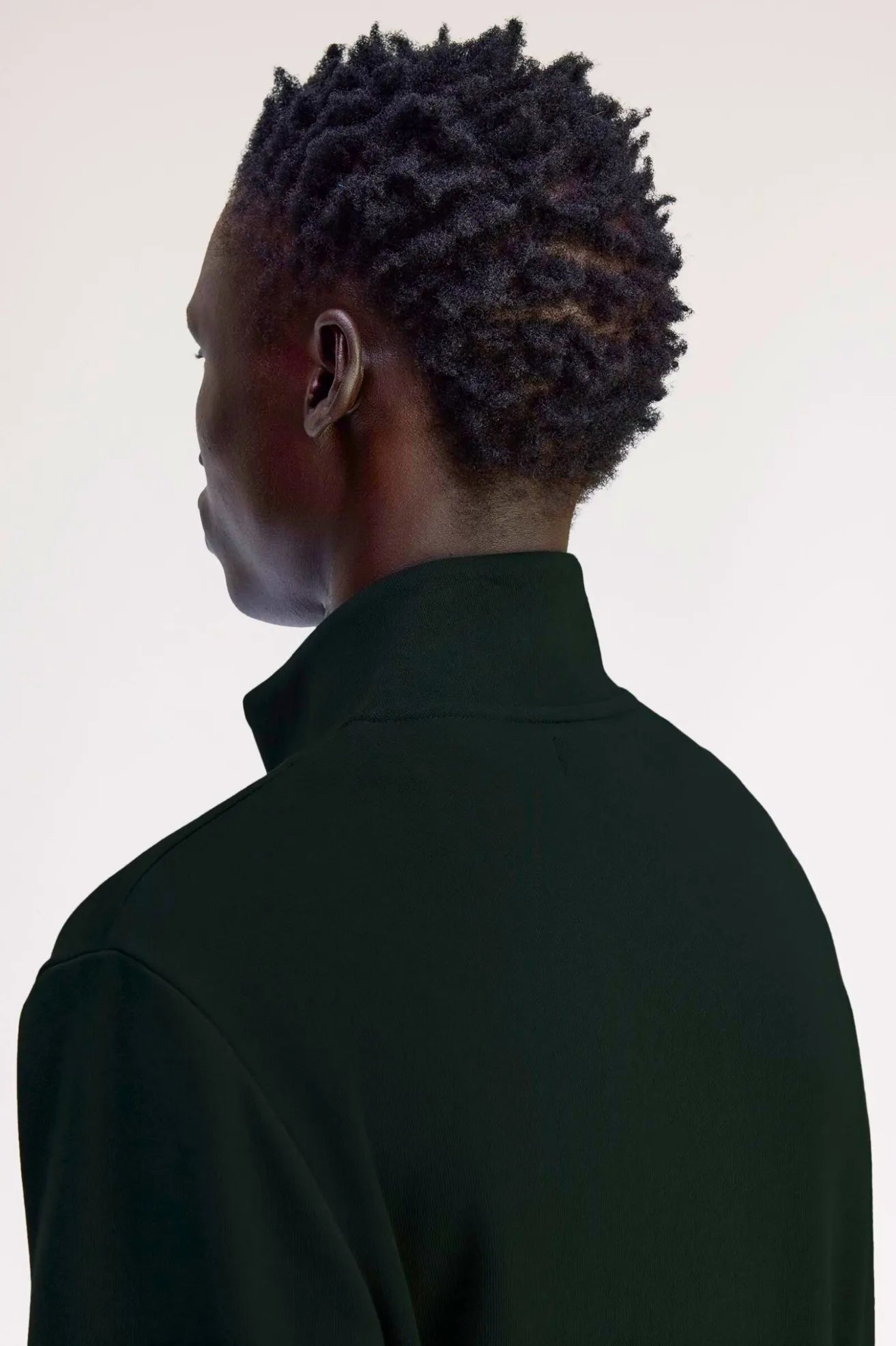 Fred Perry Sudadera Hombre Media Cremallera Verde Who killed Bambi?