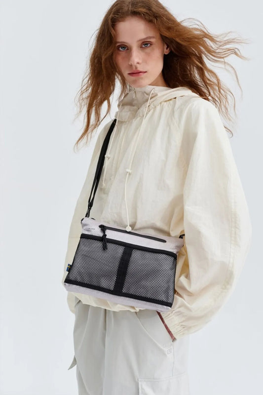 Gaston Luga Bolso Lightweight Crossbody Taupe Who killed Bambi?