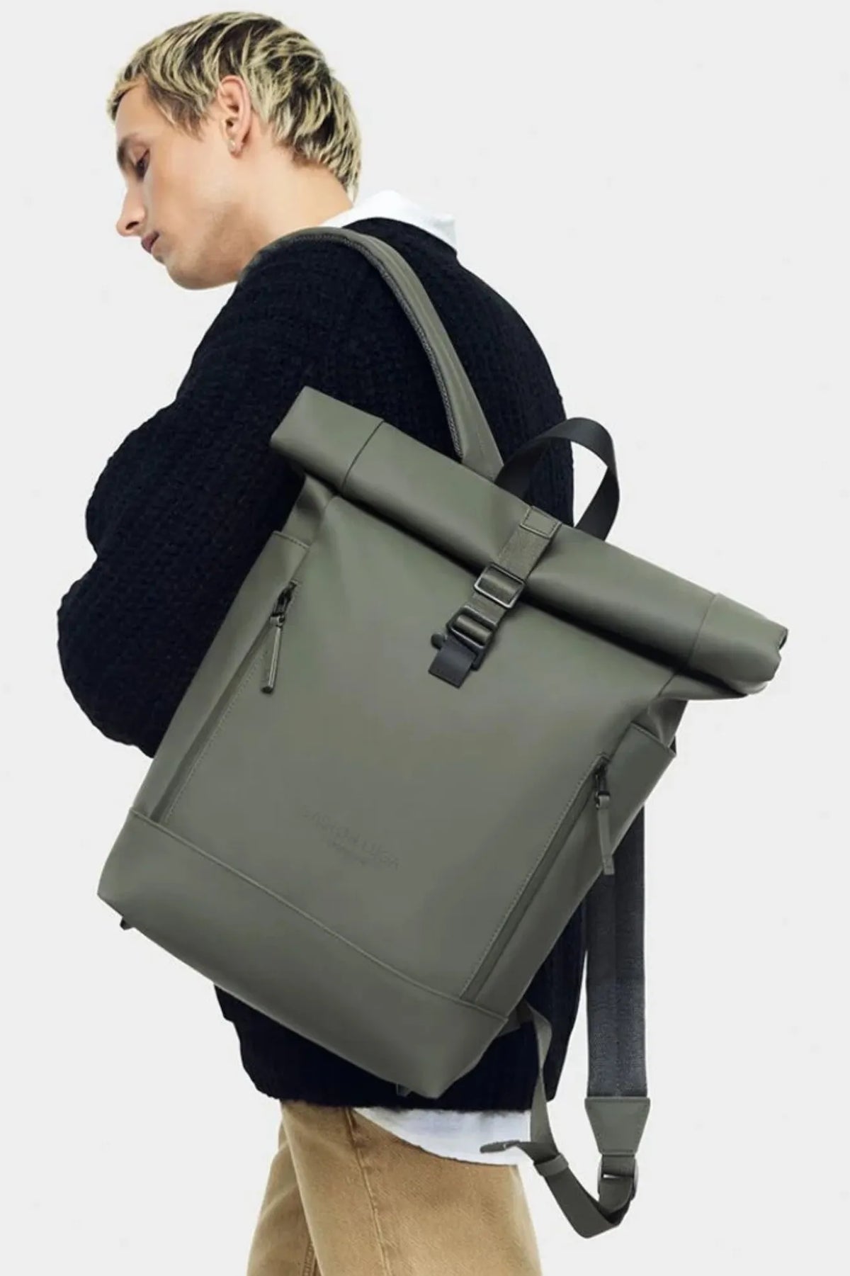 Gaston Luga Mochila Splash Rolltop 14" Verde Who killed Bambi?