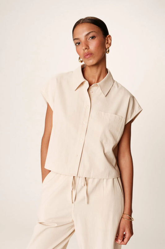 Grace And Mila Camisa Mujer Rise Beige Who killed Bambi?