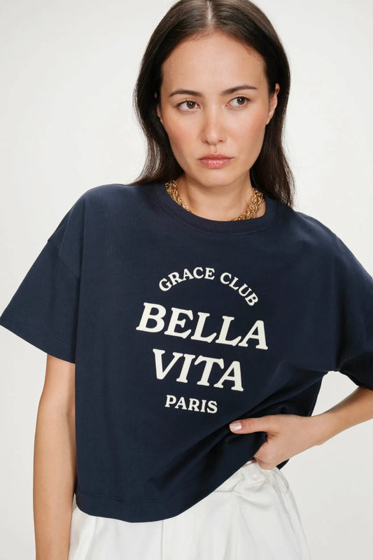 Grace And Mila Camiseta Mujer Bella Vita Azul Who killed Bambi?