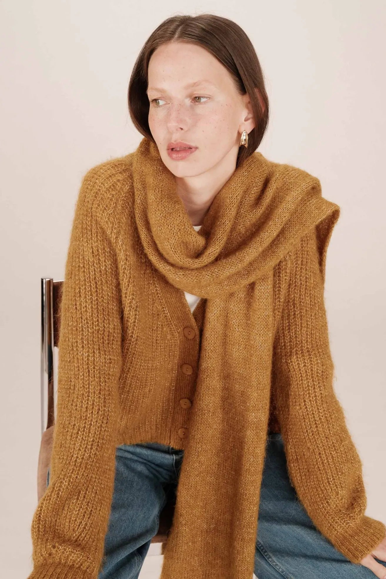 Grace And Mila Cardigan Mujer Saluda Ocre Who killed Bambi?