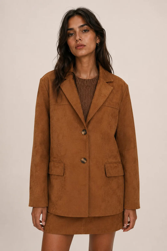 Grace And Mila Chaqueta Mujer Shannon Camel Who killed Bambi?
